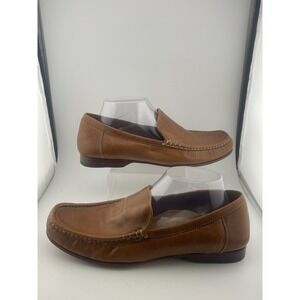 Cole Haan Mens Brown Pincher Leather Loafer Shoes Size 8.5
